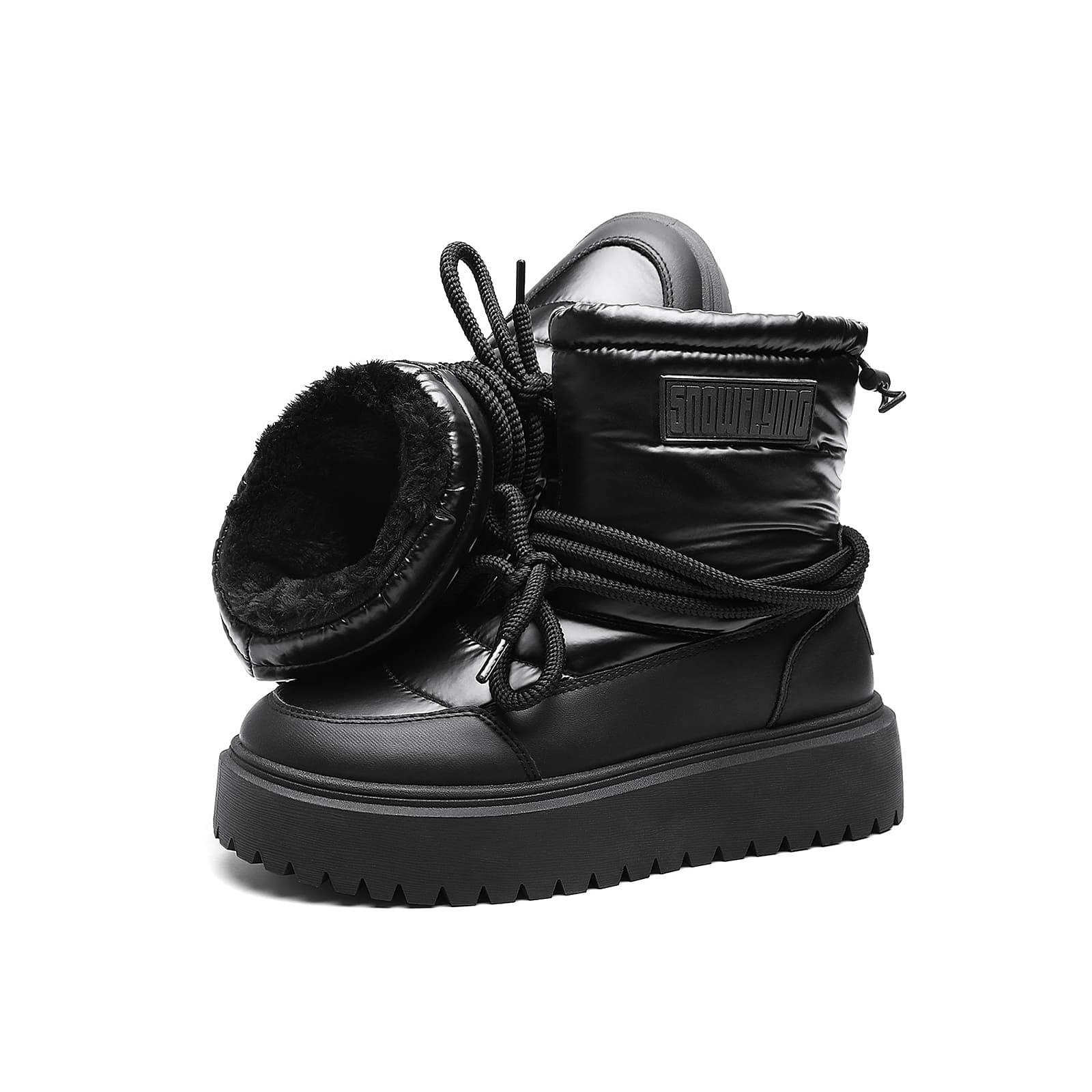 Ботинки зимние SNOW FLYING Winter Boots Black - изображение 5