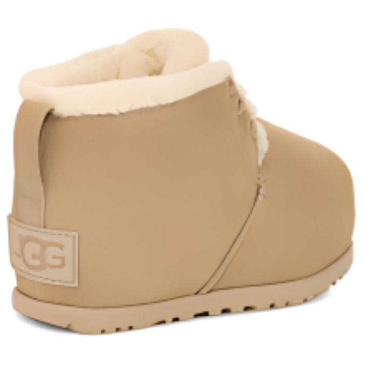 Ботинки зимние UGG Спилок Коровья Кожа Короткие Снежные Ботинки Унисекс Горчичный - изображение 4