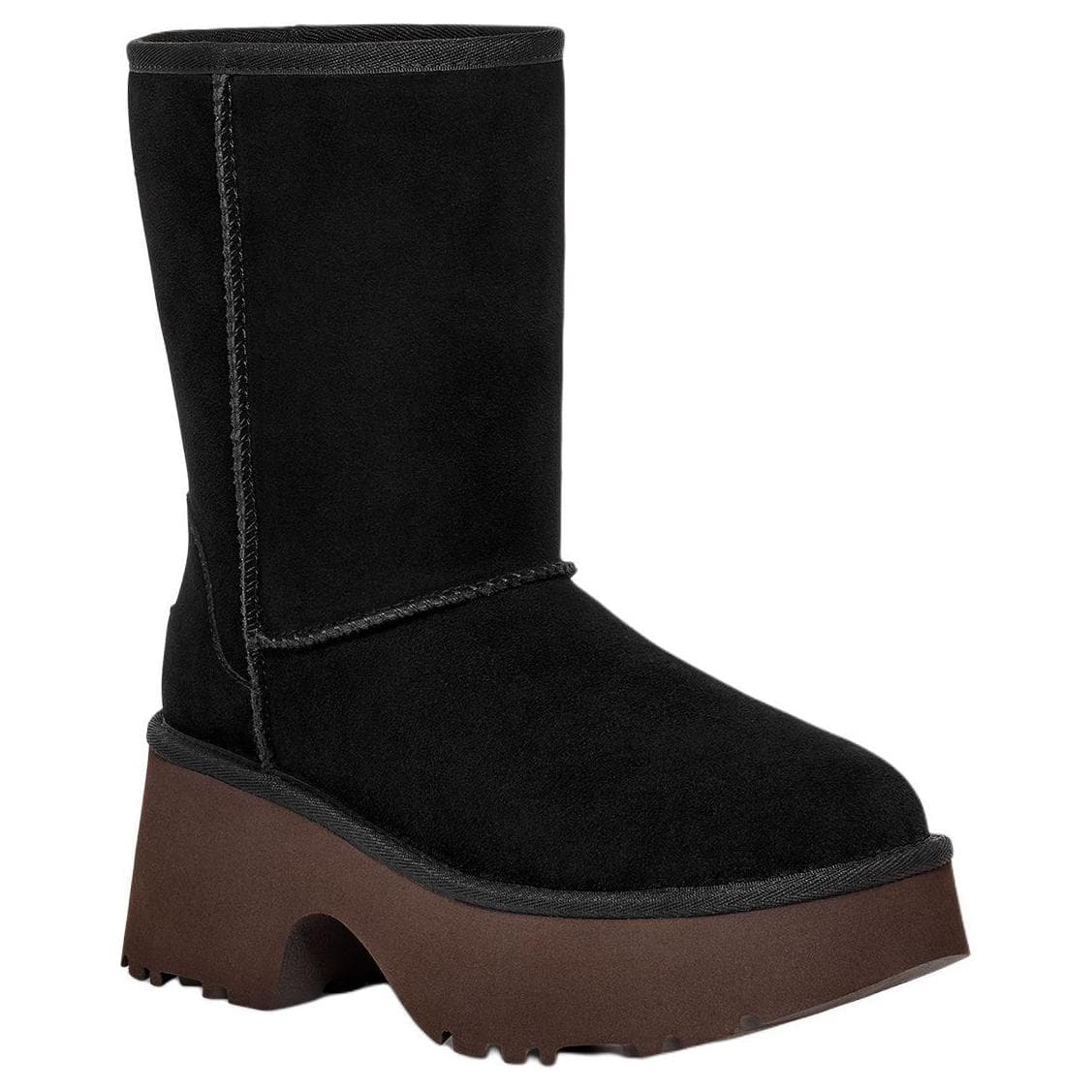 Сапоги UGG Спилок Коровья Кожа Универсальные Ботильоны Женские Черные - изображение 3