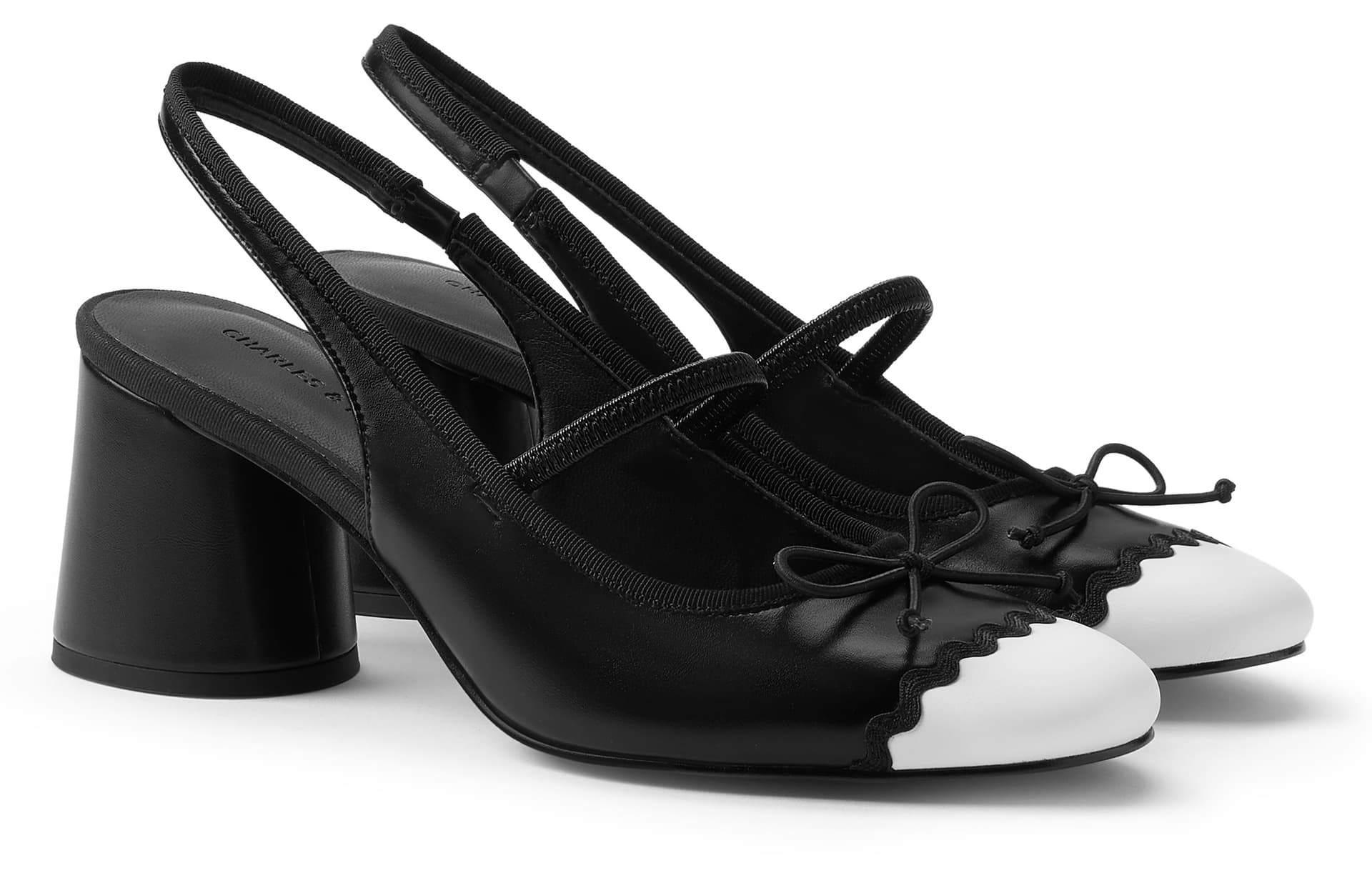 Туфли CHARLESKEITH ck PU 6.5cm CreamBlack - изображение 2