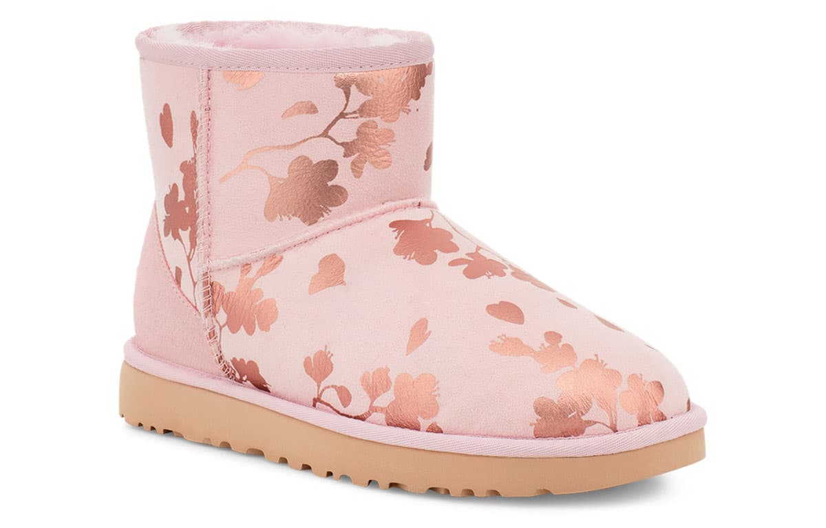 Ботинки зимние UGG Classic Mini Floral Foil - изображение 3