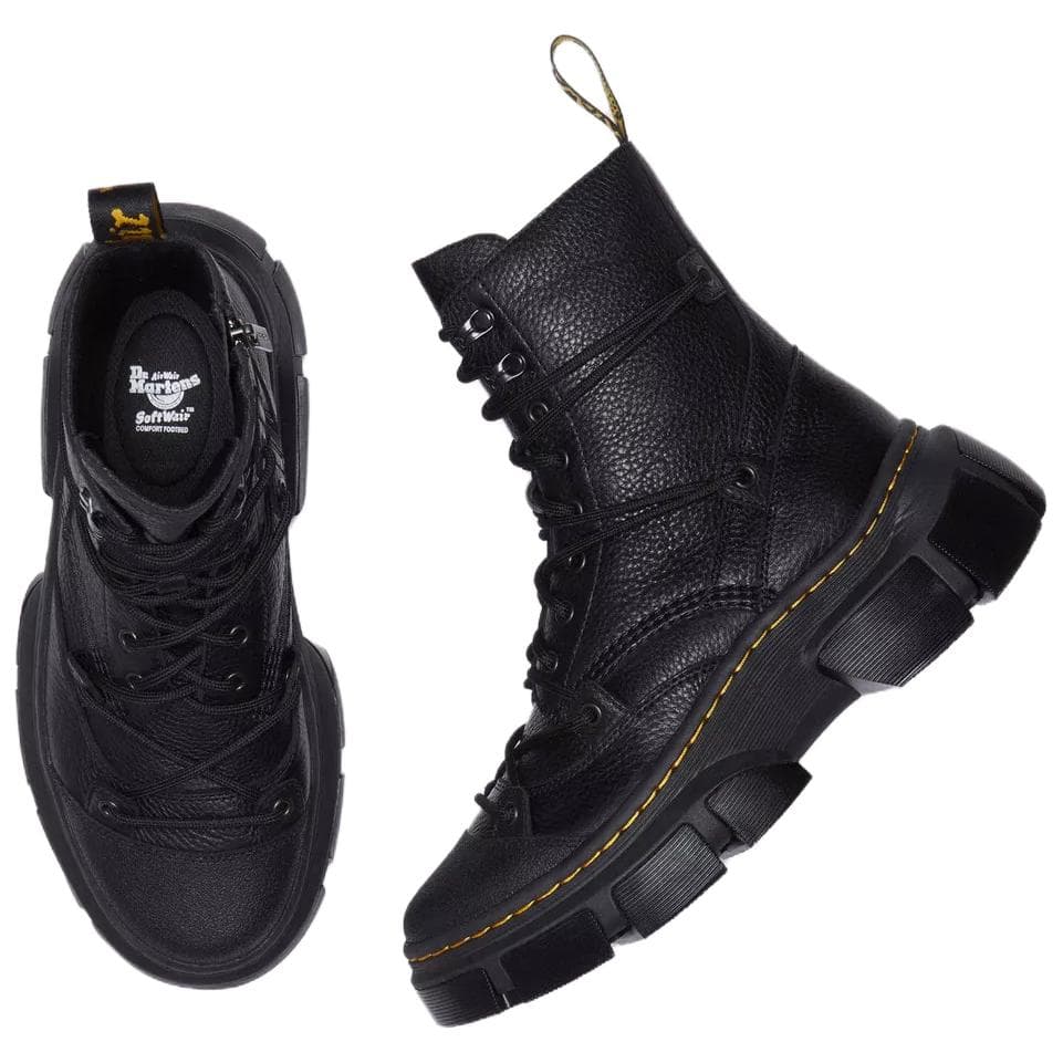 Ботинки Dr.Martens DMXL Кожа Короткие Армейские Ботинки Унисекс Черные - изображение 5