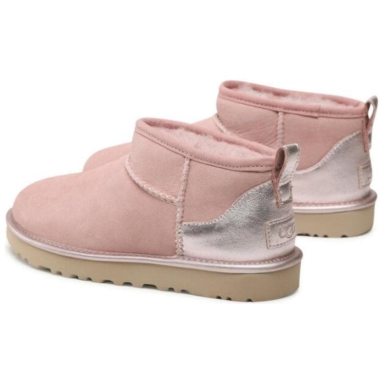 Ботинки зимние UGG Classic Ultra Mini Shine Pink - изображение 4