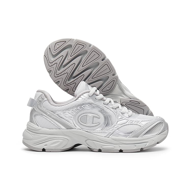 Кроссовки для бега Champion Low Top Беговые кроссовки Унисекс Серебристо-белый Day Речный Каменный серый - изображение 4