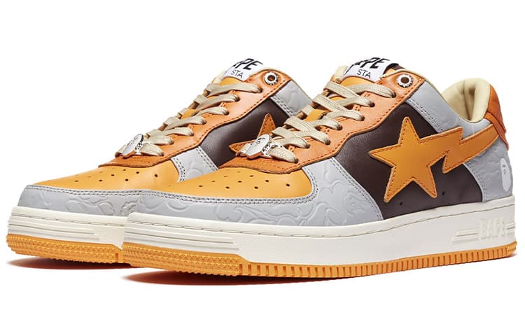 Кроссовки A BATHING APE STA Low Orange Black - изображение 3