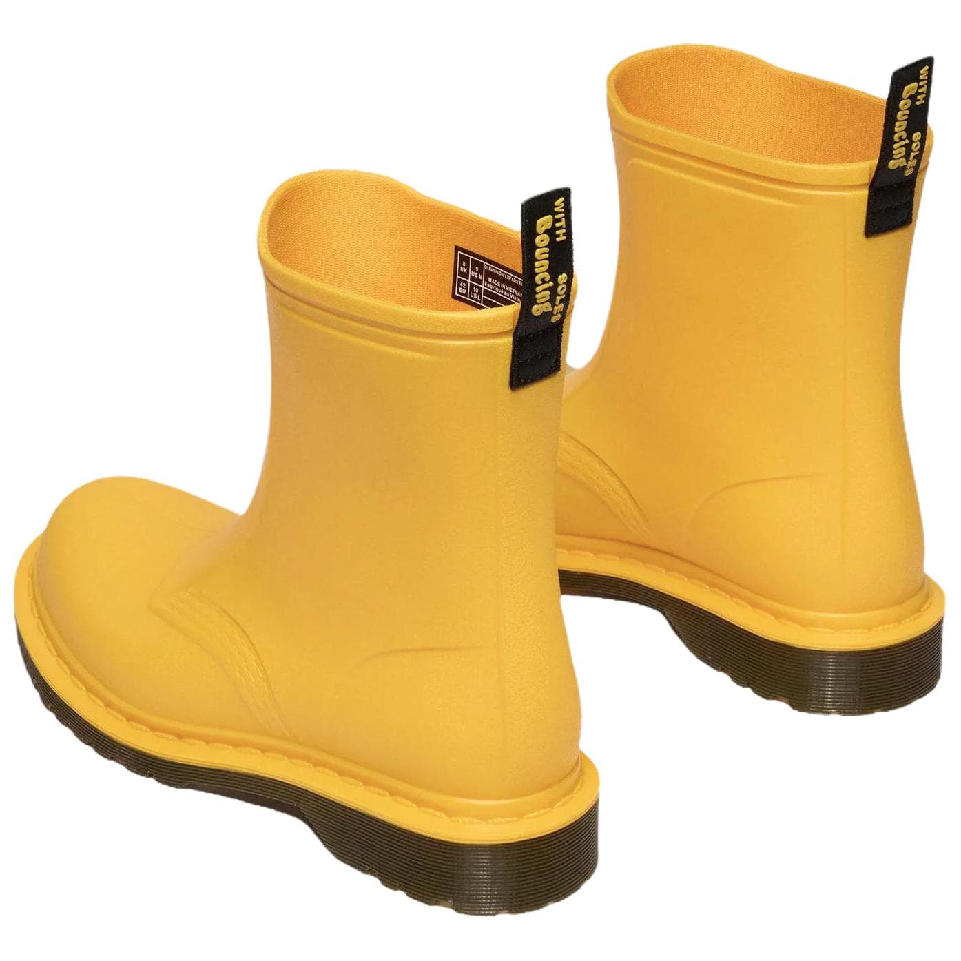 Ботинки Dr.Martens 1460 ПВХ Водонепроницаемые Резиновые сапоги Унисекс Желтые - изображение 4