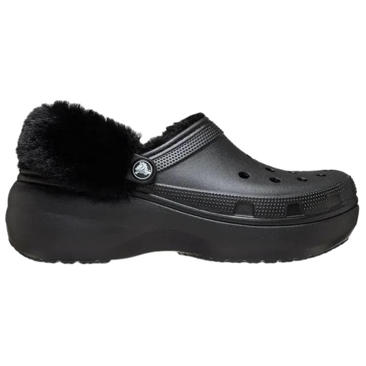 Сабо Crocs Classic Platform Lined Clog Sabo Черный Женские - изображение 2