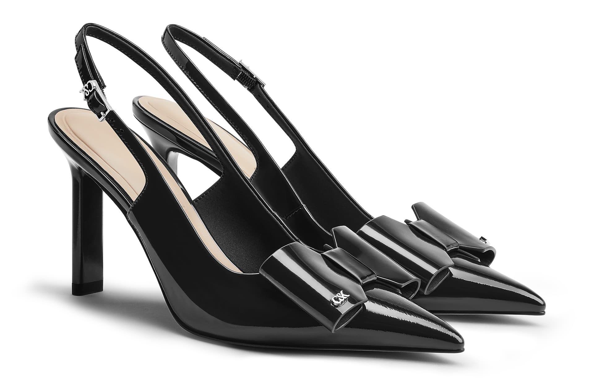Туфли CHARLES&KEITH Элегантные сандалии с бантом и заостренным носком из натуральной кожи на узком каблуке 10 см - изображение 2