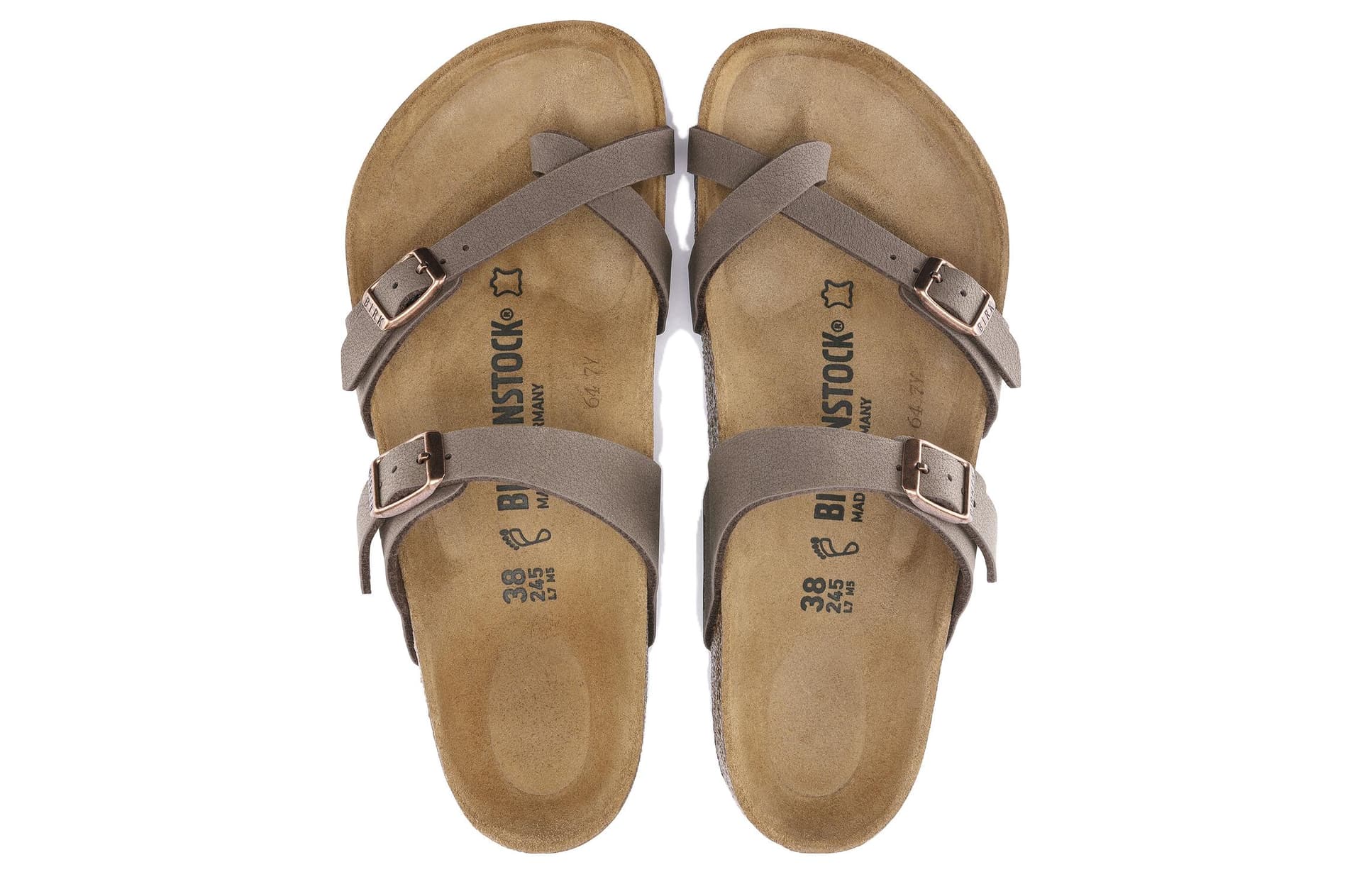 Сандалии Обувь Birkenstock Mayari Удобные Дышащие Шлепанцы ЭВА Унисекс Каменный Цвет - изображение 5