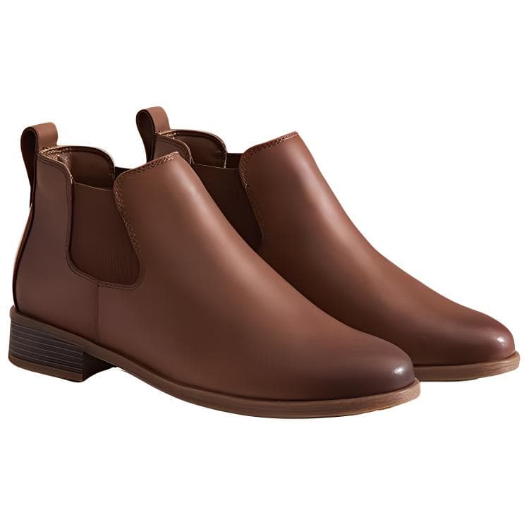Ботинки челси Clarks Коровья кожа Короткий Челси Женские Коричневый - изображение 3