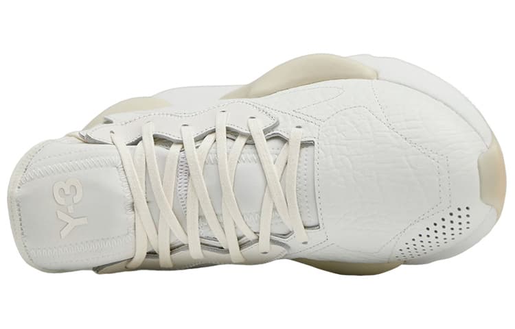Кроссовки Y-3 White Leather Sneakers - изображение 3