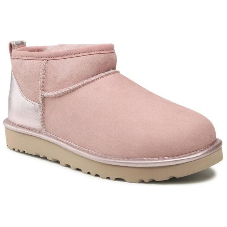 Ботинки зимние UGG Classic Ultra Mini Shine Pink - изображение 3