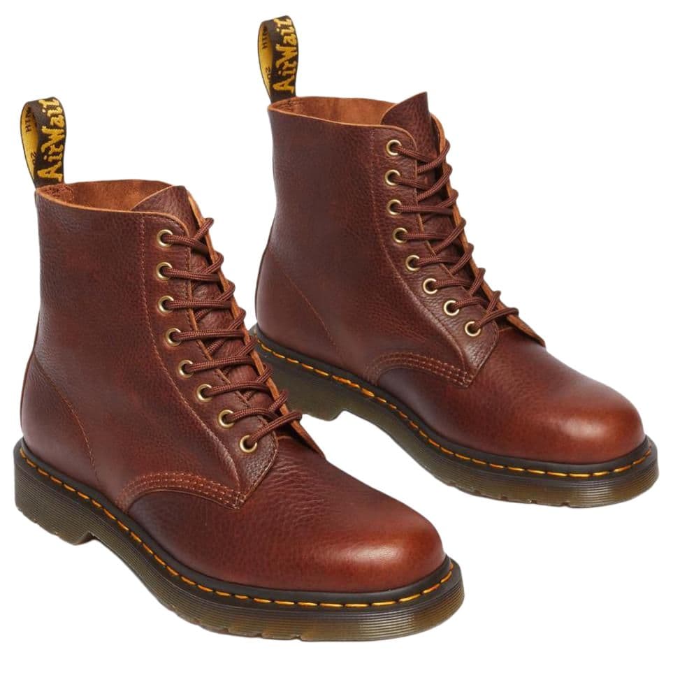 Ботинки Dr.Martens 1460 Кожаные Модные Трендовые Армейские Ботинки Средний Верх Женский Коричневый - изображение 4