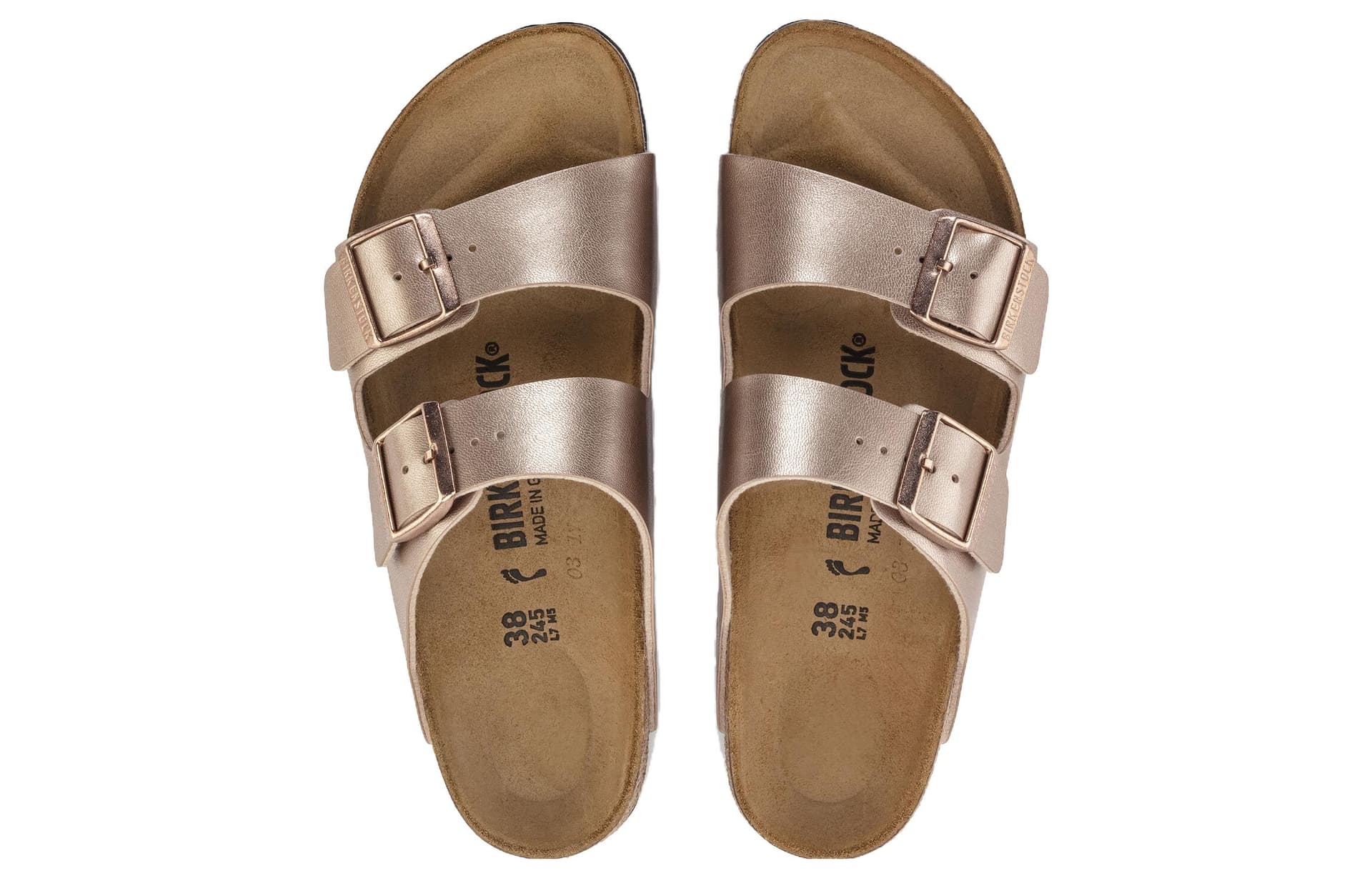 Сандалии Birkenstock Шлепанцы Женские Copper Narrow Version - изображение 5