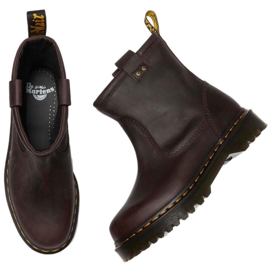 Сапоги Dr.Martens Мужские ботильоны из кожи темно-коричневый цвет - изображение 4