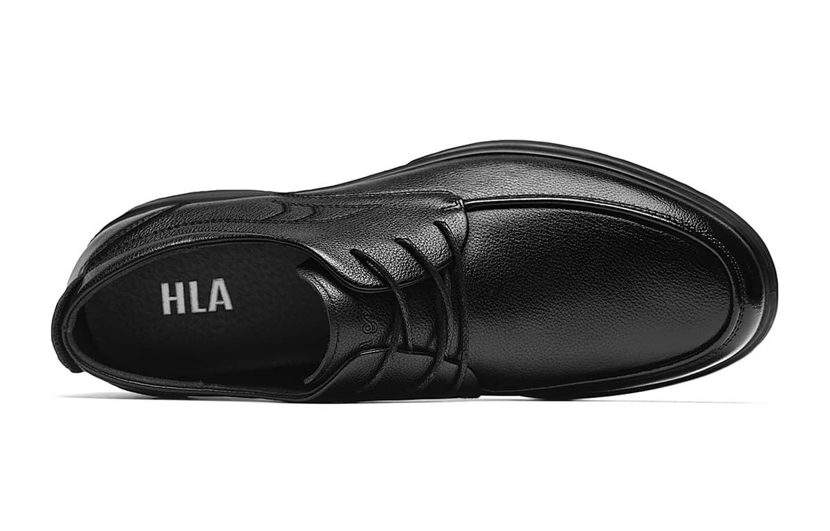 HLA Повседневные кожаные туфли Low Топ Черный мужской - изображение 3
