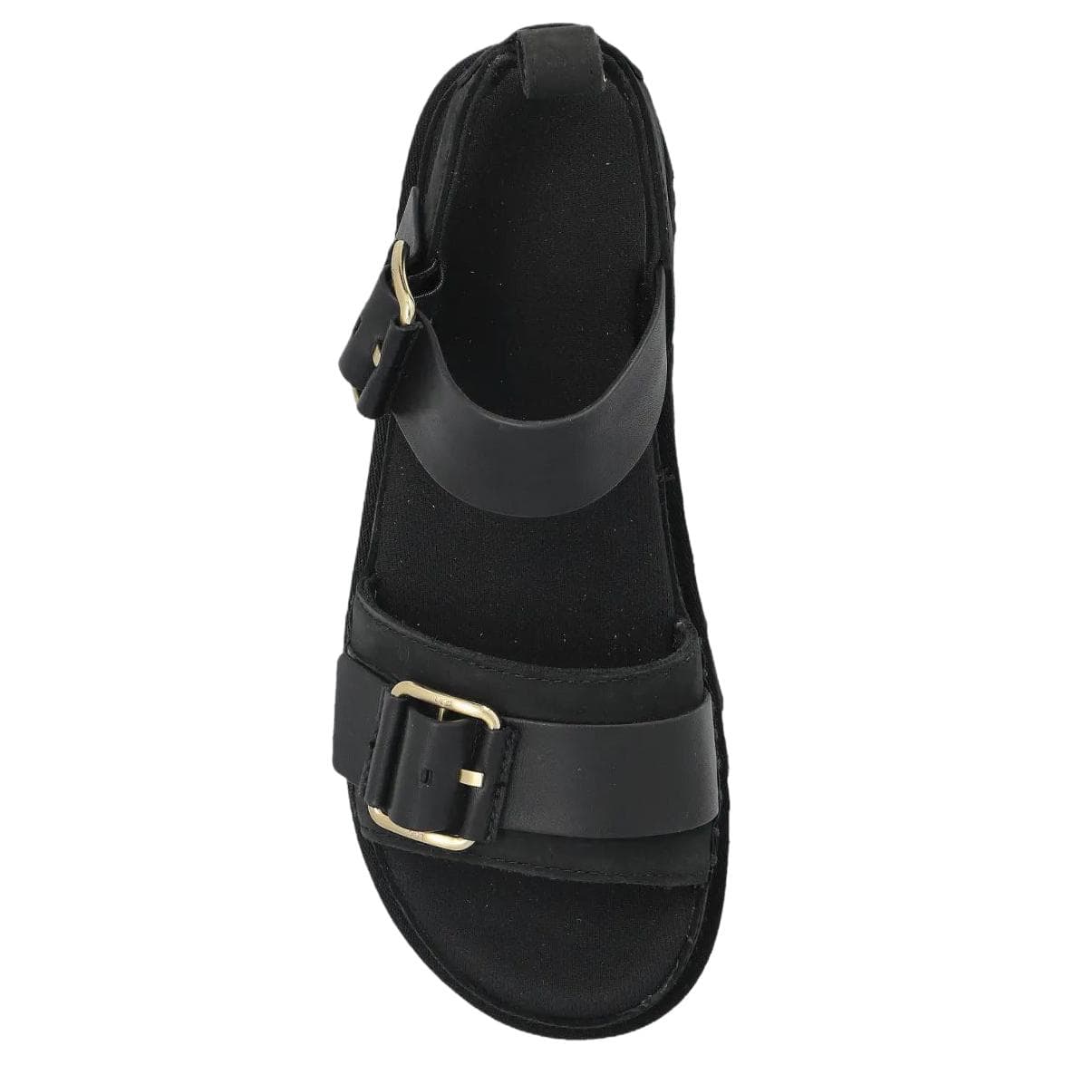 Шлёпанцы UGG One Шнуровки Сандалии Женские Черные - изображение 4