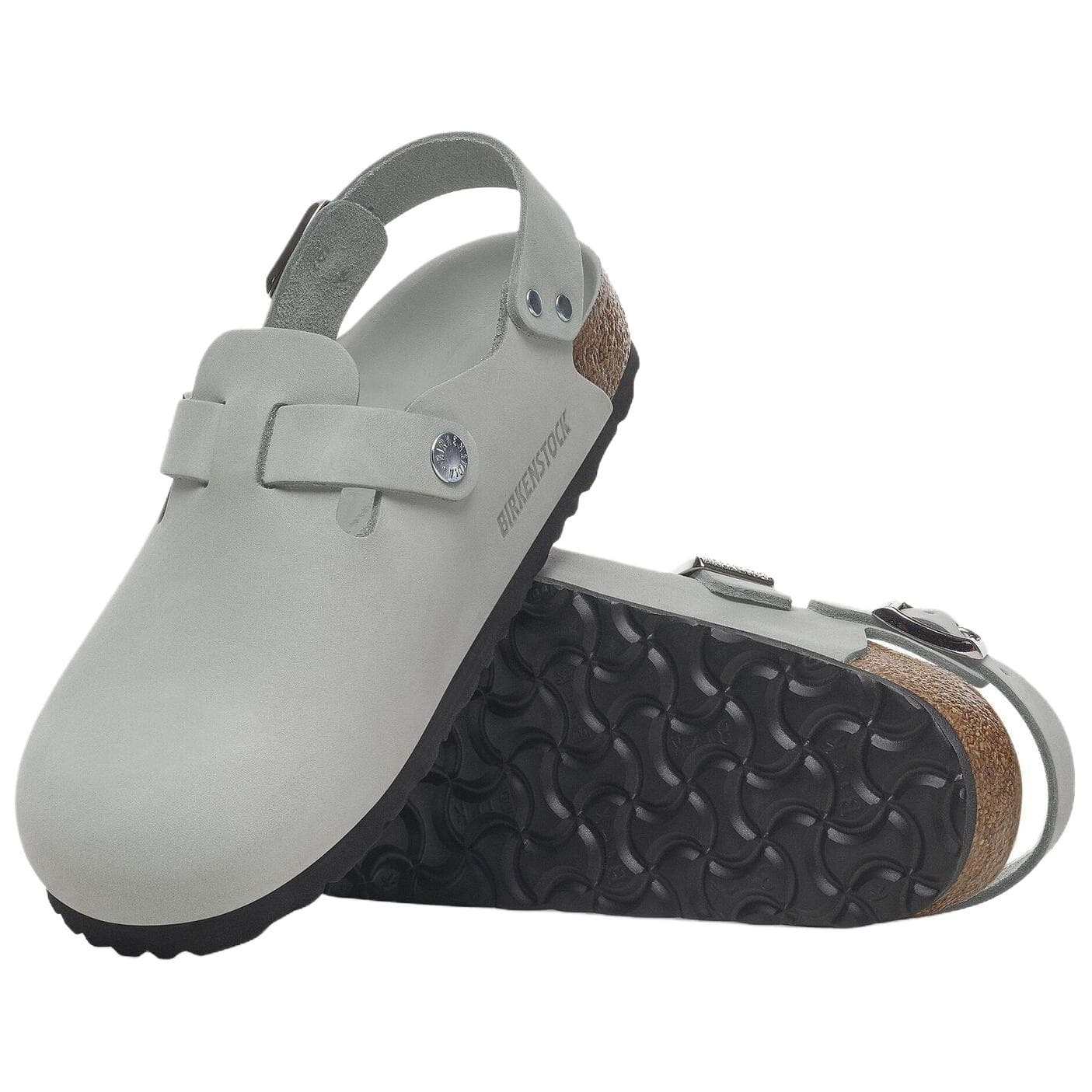 Сандалии Birkenstock Tokio Закрытые тапочки Женские Шалфейно-зеленый Узкая версия - изображение 6