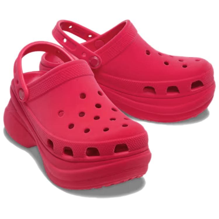 Сабо Crocs Bae Clog Вельветовые Сабо из Резины Женские Розовые Красные - изображение 3