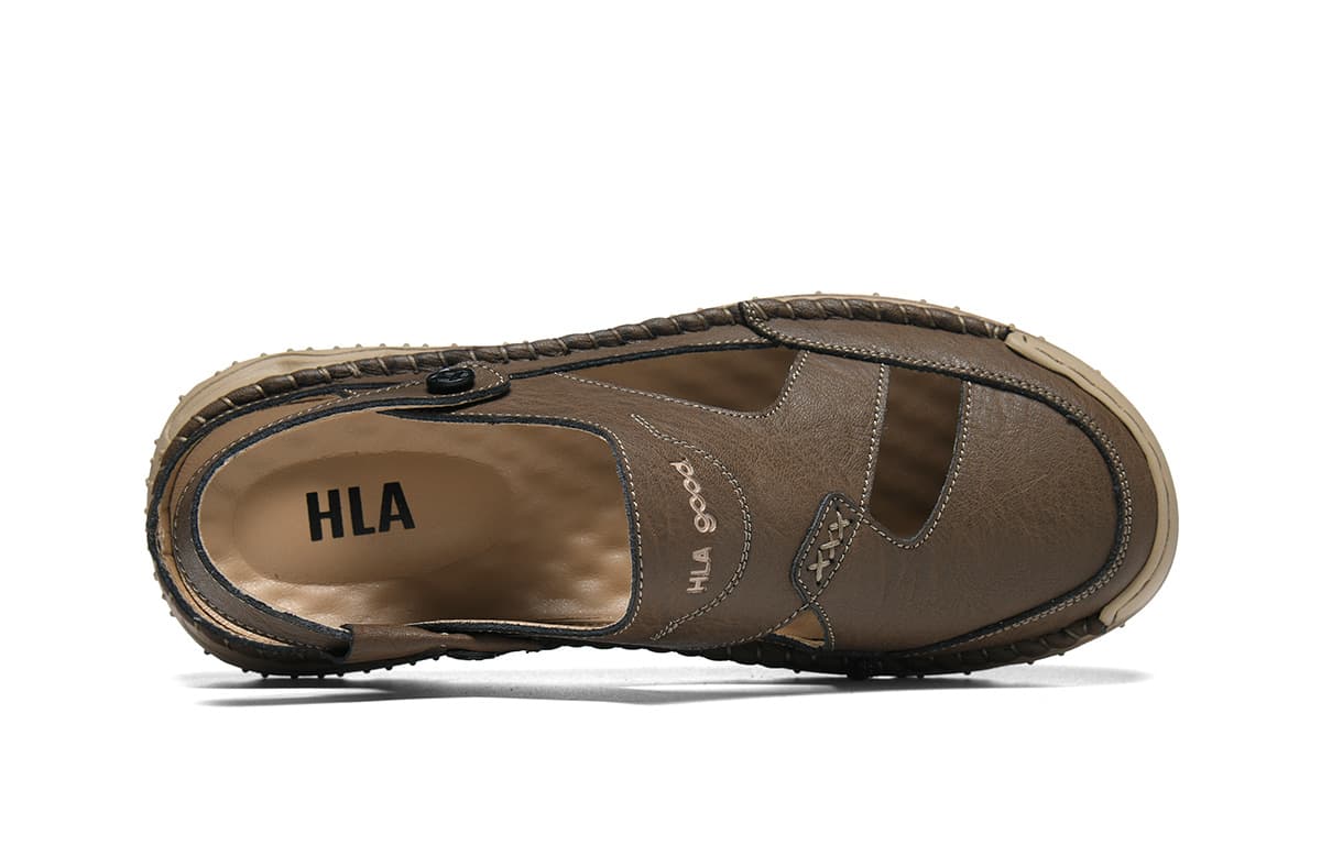 Сандалии HLA Коровья кожа Дышащая Поддерживающая Обувь для водных видов спорта Мужская - изображение 8