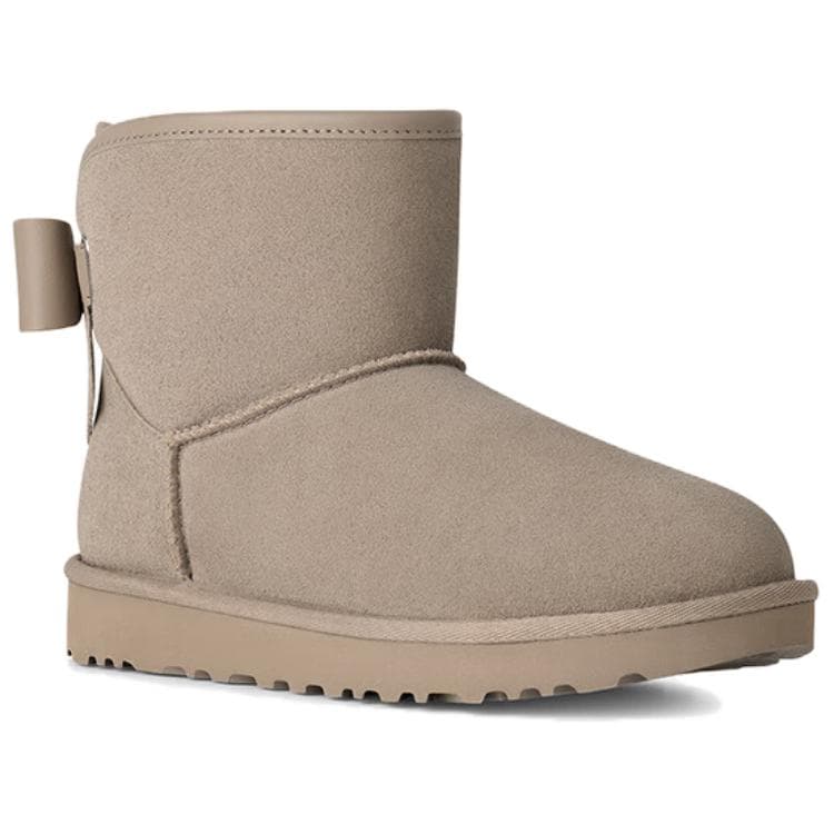 Ботинки зимние UGG Ultra Mini Bailey Bow Pebble Grey - изображение 4