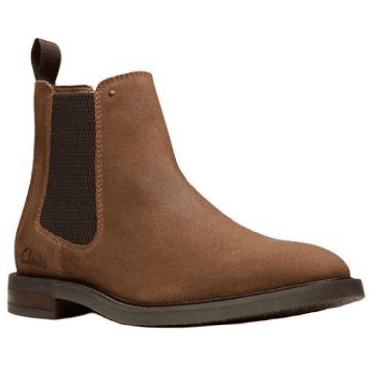 Ботинки челси Clarks Короткий Челси Мужской Светло-Коричневый - изображение 4