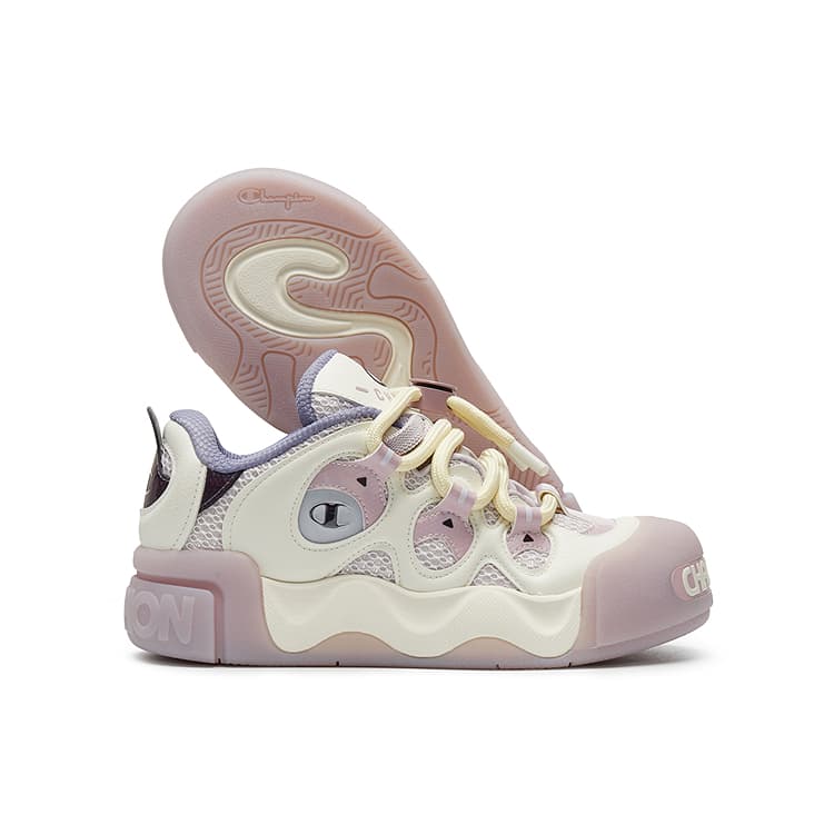 Кроссовки Champion Puffy Donut Low Sneakers Cream Purple - изображение 4