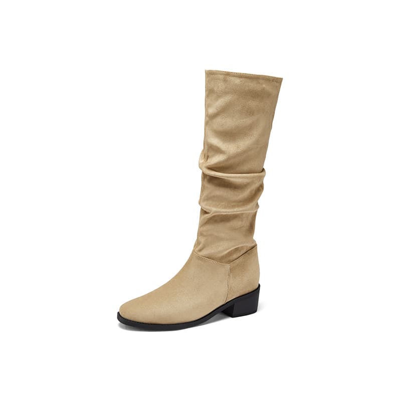 Ботинки DAPHNE Колено Высокие сапоги Khaki Женские - изображение 2