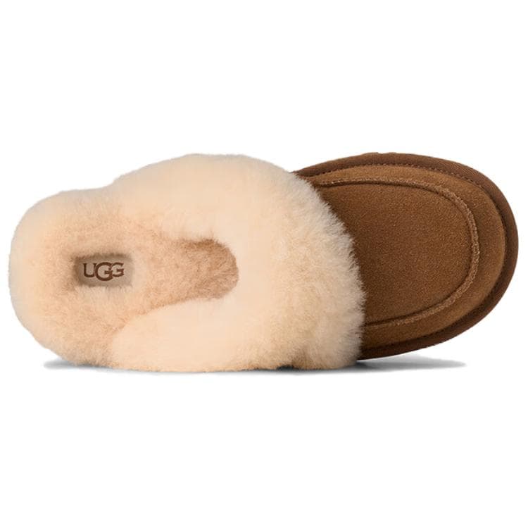 Сандалии UGG Повседневная коллекция Loria Мех Удобные Минималистичные Флисовые подкладки Домашние тапочки Женские - изображение 4
