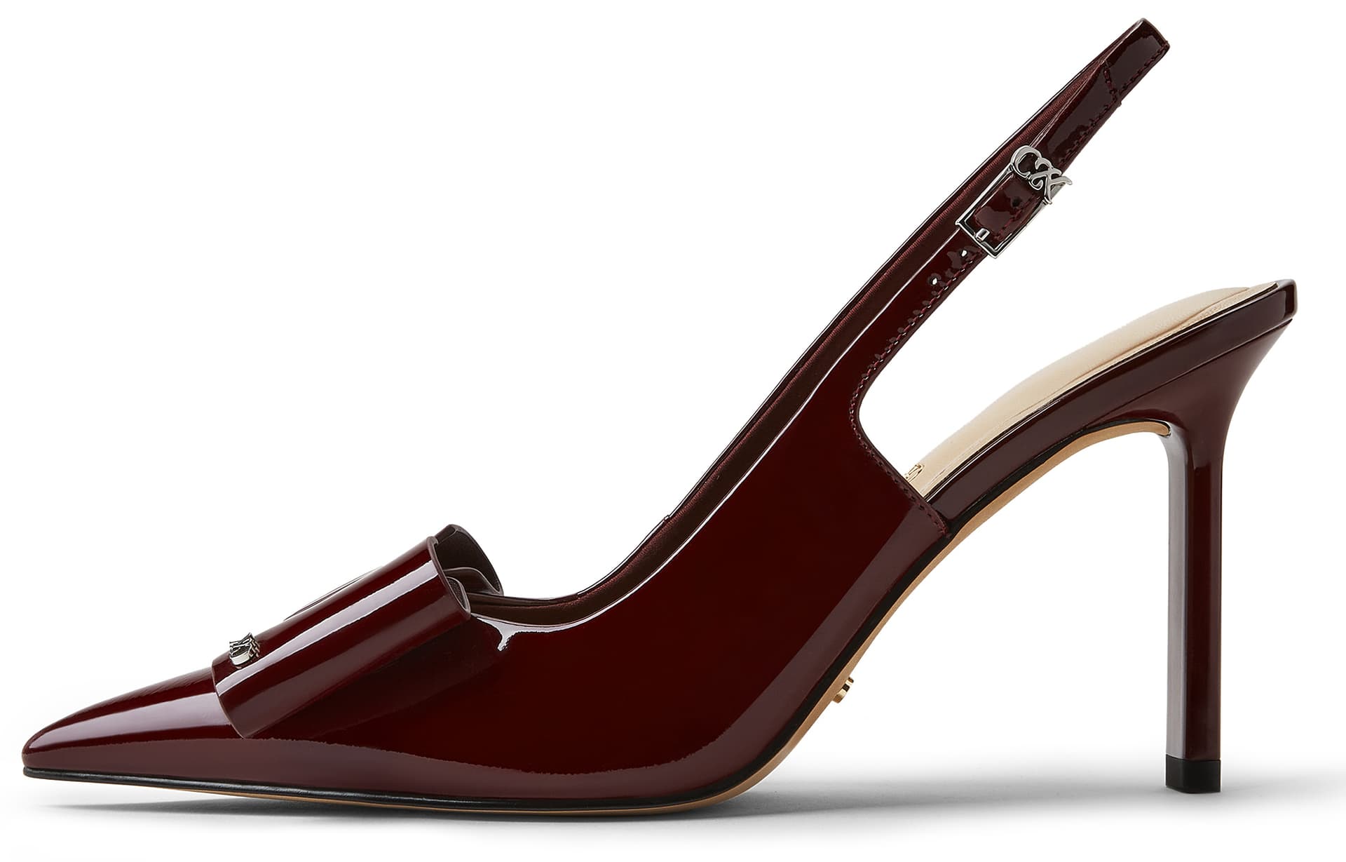 Туфли CHARLES&KEITH Элегантные сандалии с бантом и заостренным носком из натуральной кожи на узком каблуке 10 см - изображение 7