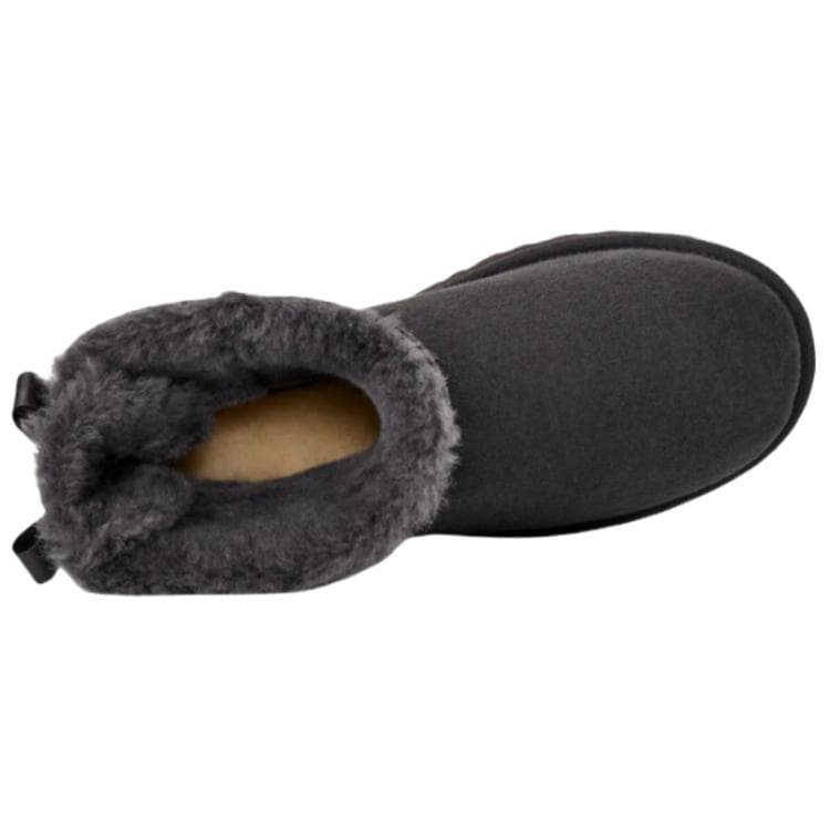 Ботинки зимние UGG Mini Bailey Bow II Зимние ботинки Женские Обсидиан - изображение 4