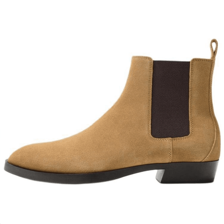 Ботинки челси ZARA Короткий Челси Мужской Песочно-Коричневый - изображение 1