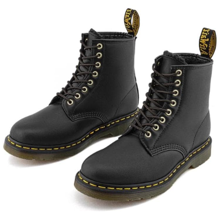 Ботинки Dr.Martens Коровья кожа Короткие армейские ботинки Унисекс Черные - изображение 3