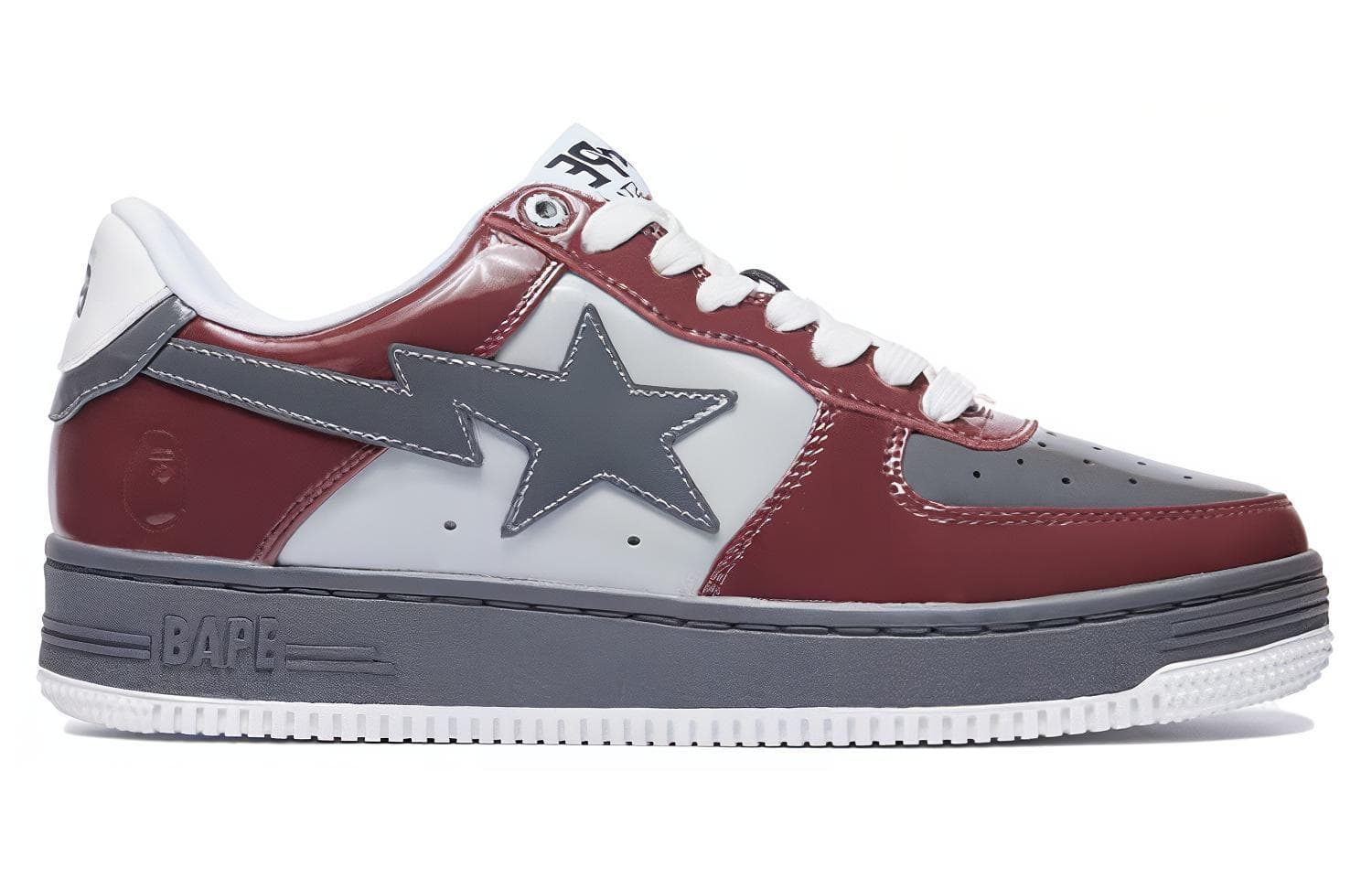 Кроссовки A BATHING APE STA Burgundy Grey - изображение 2