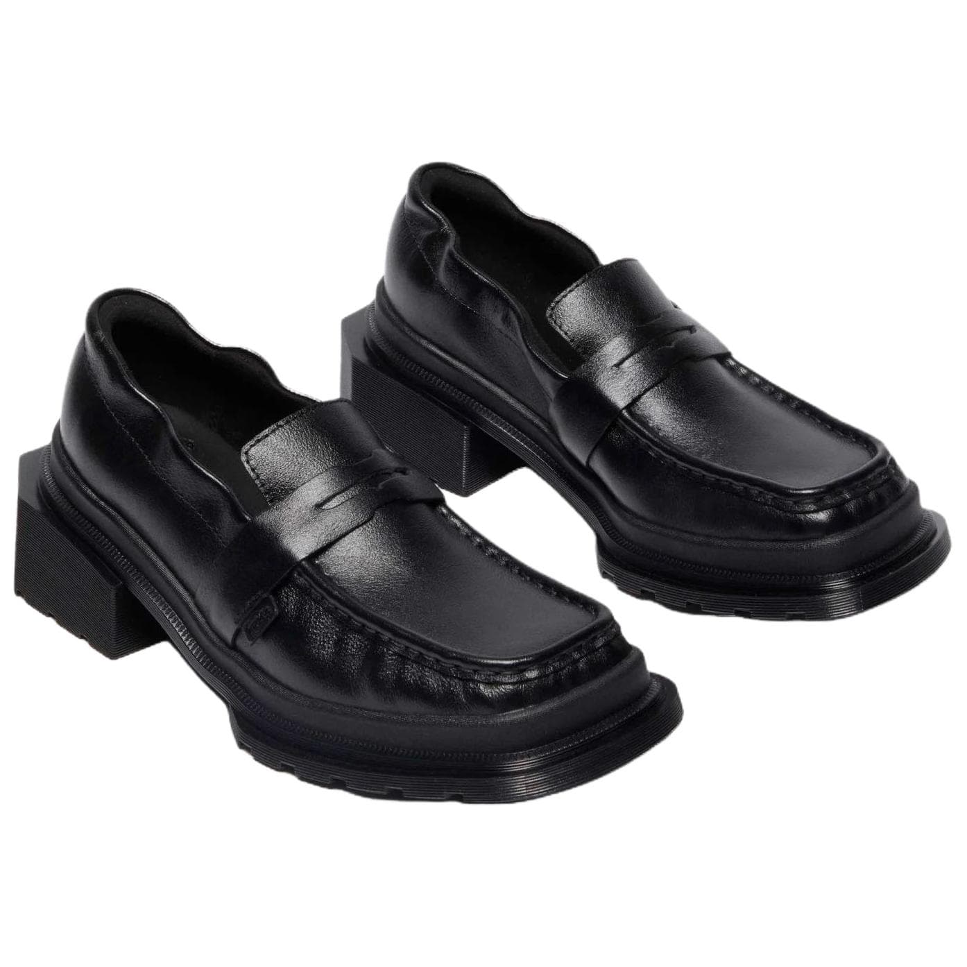 Лоферы Dr.Martens Мейбол Кожа Удобные Лоферы С Квадратным Носком 4,4 См Унисекс Черные - изображение 3