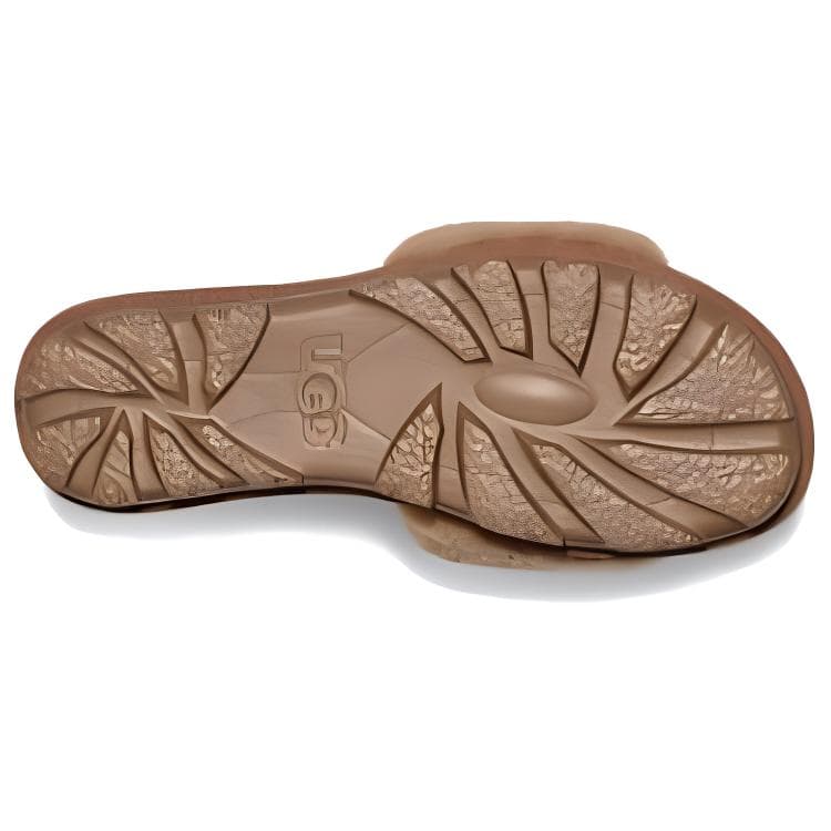 Сандалии UGG Тонкие и Без Форма Для дома На открытом воздухе Удобные С флисовой подкладкой Мюли Шлепанцы Женские Каштановый - изображение 4