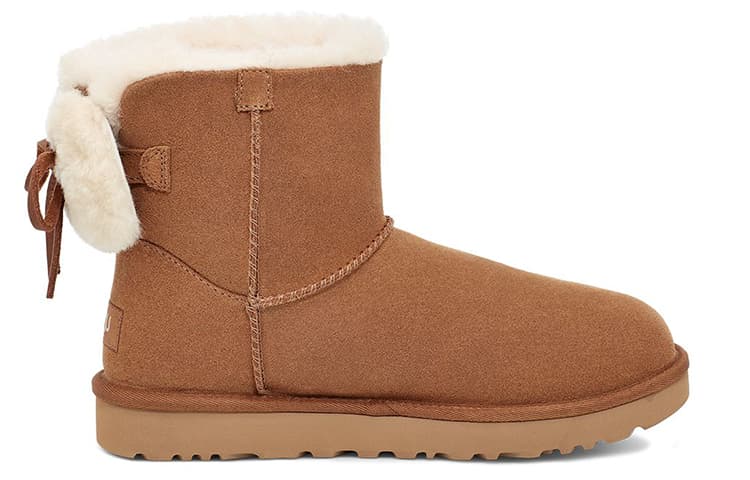 Ботинки зимние UGG Classic Double Bow Mini Chestnut - изображение 2