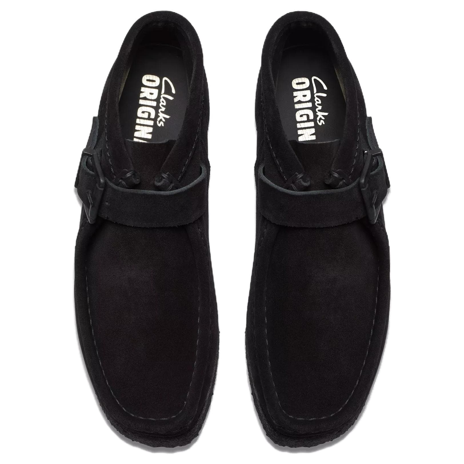 Сапоги Clarks Женские ботильоны из искусственной замши черного цвета - изображение 4