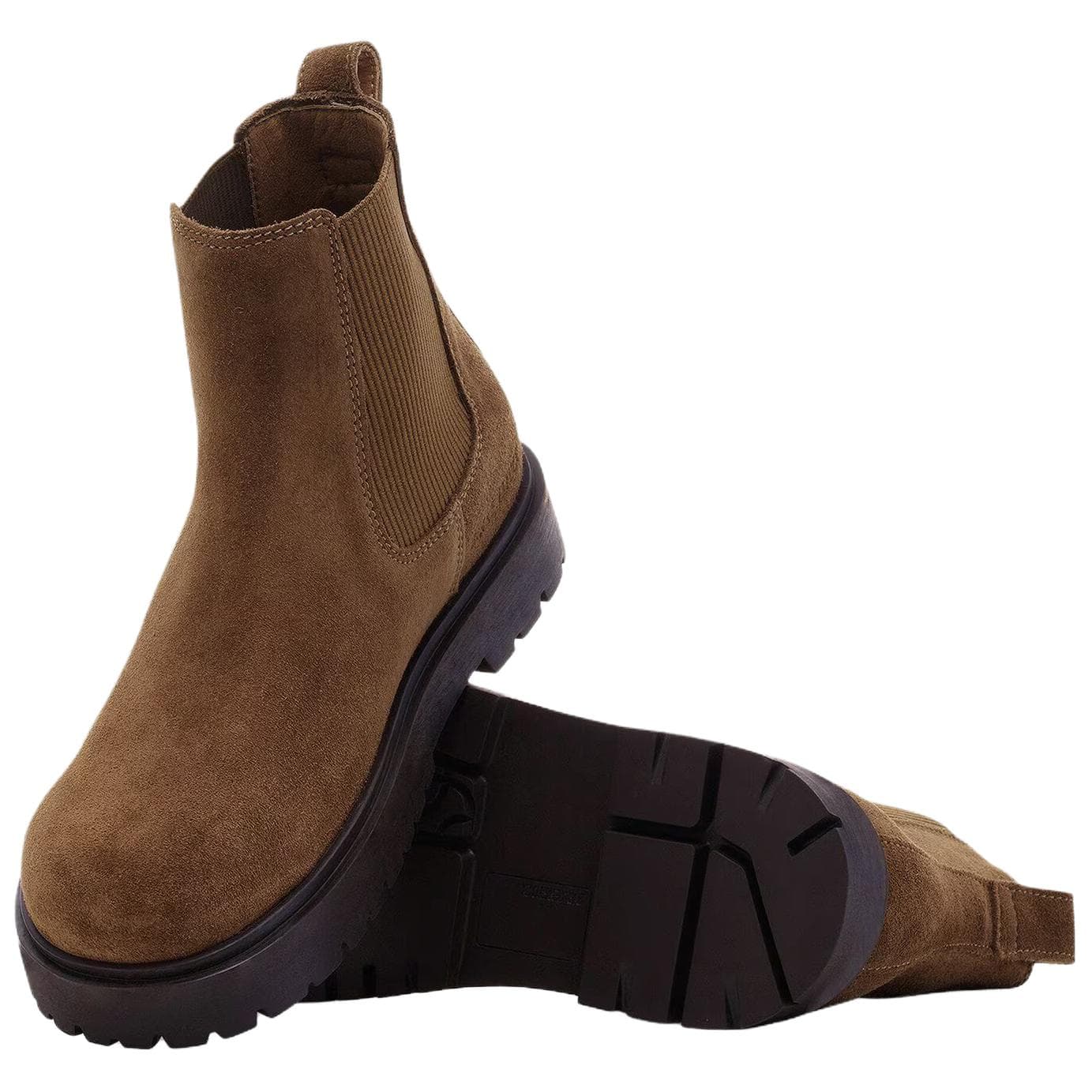 Ботинки челси Биркенсток Highwood Slip on Искусственная замша Короткий Челси Женский Коричневый Узкий Версия - изображение 5