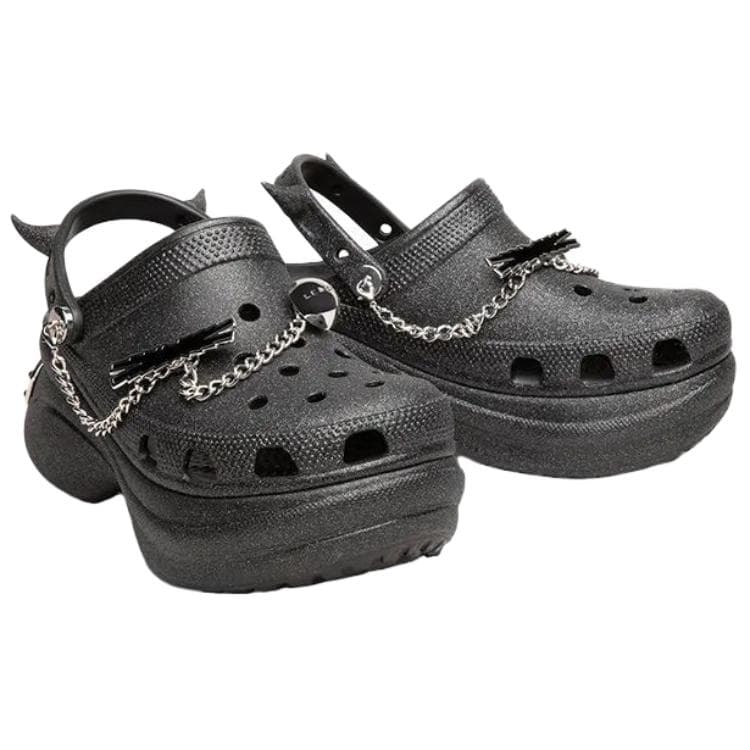 Сабо Crocs X LE SSERAFIM Bae Clog Кит Сабо Резиновые Женские Черные - изображение 3