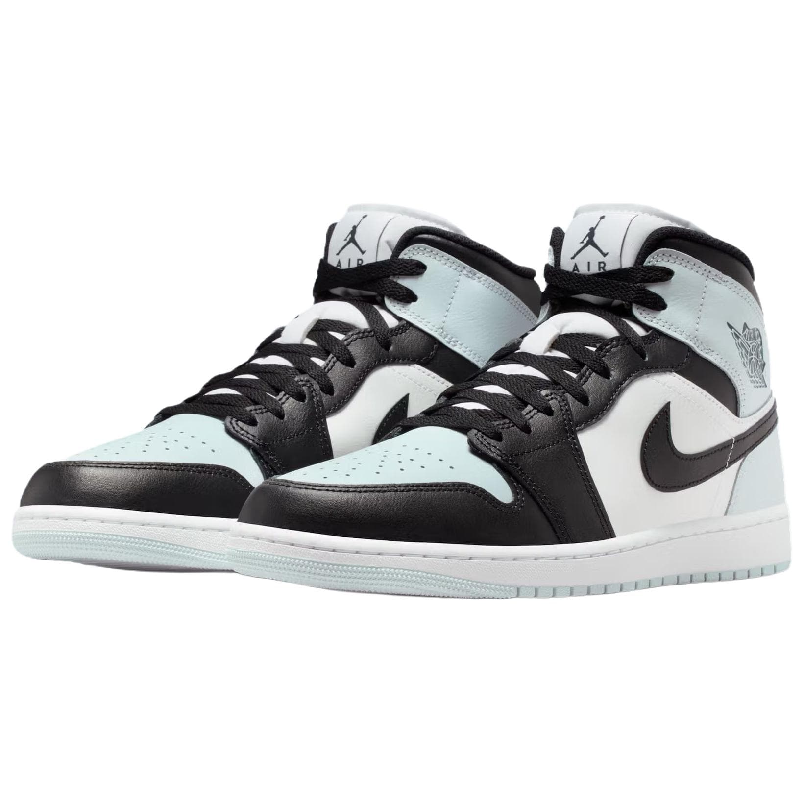 Ретро баскетбольные кроссовки Jordan Air Jordan 1 Поддержка Легкий MID Топ Ретро-баскетбольные кроссовки Мужской Черный белый и синий - изображение 3