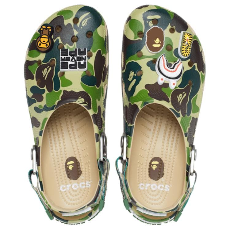 Сабо Crocs X A Купание Ape Classic сандалии резиновые унисекс чайный коричневый - изображение 3