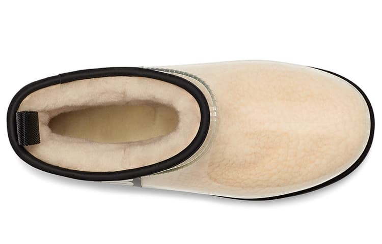 Ботинки зимние UGG Classic Clear Mini Black White - изображение 4