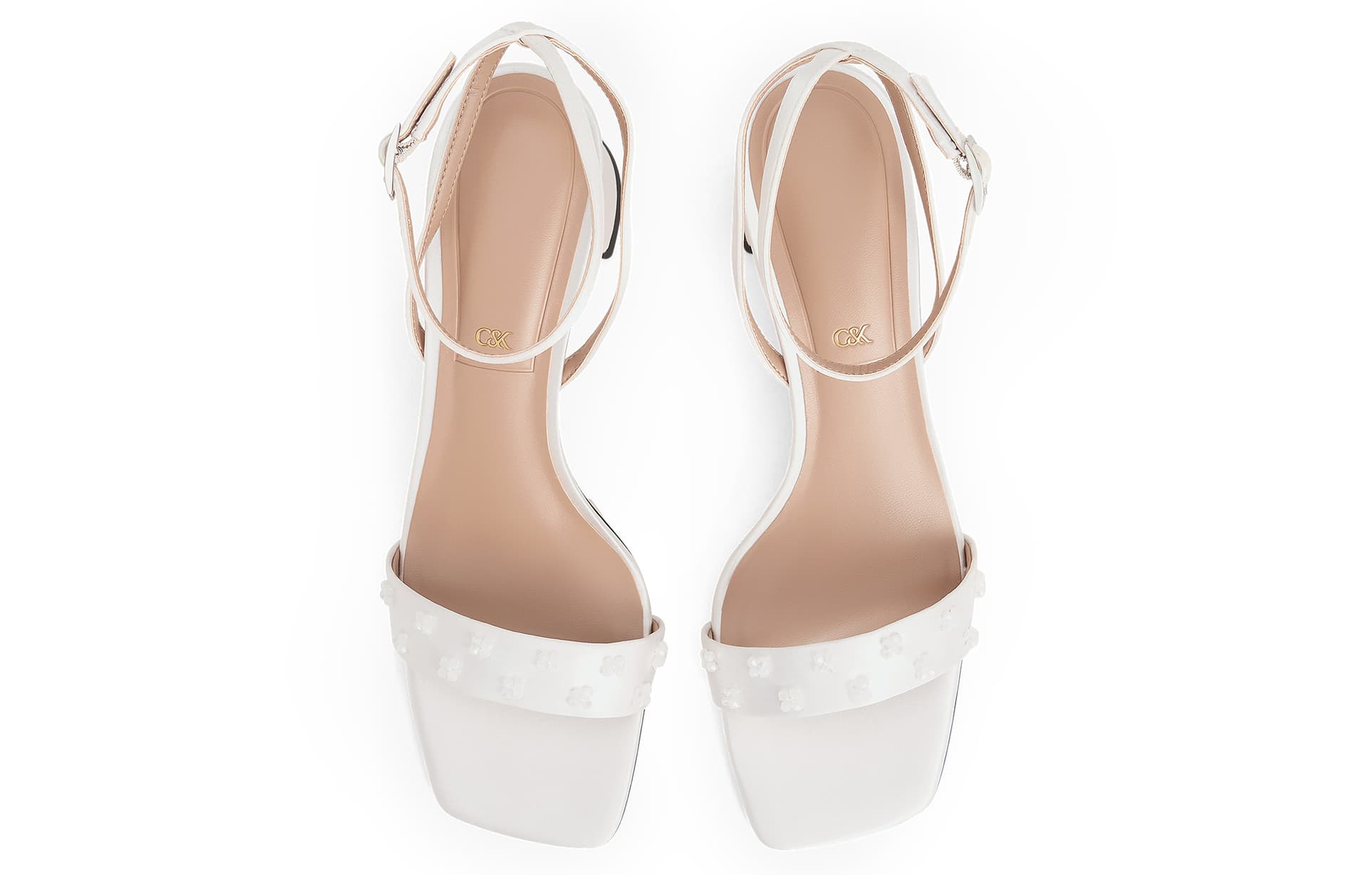 Шлёпанцы CHARLESKEITH PU 6cm WhiteSilver - изображение 3
