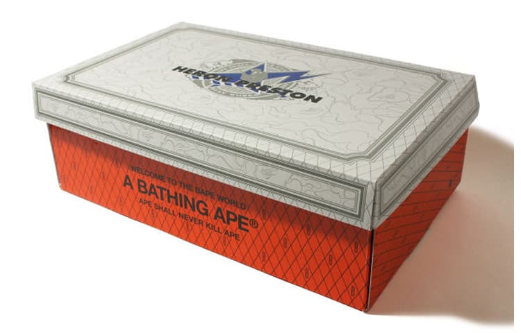 Кроссовки Heron Preston x A Bathing Ape STA White Orange - изображение 4