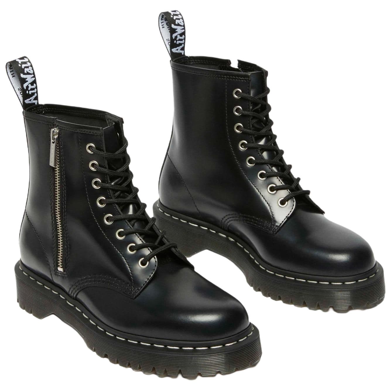 Ботинки Dr.Martens 1460 Минималистичная мода Короткие армейские ботинки 3,5 см Унисекс Черный - изображение 4