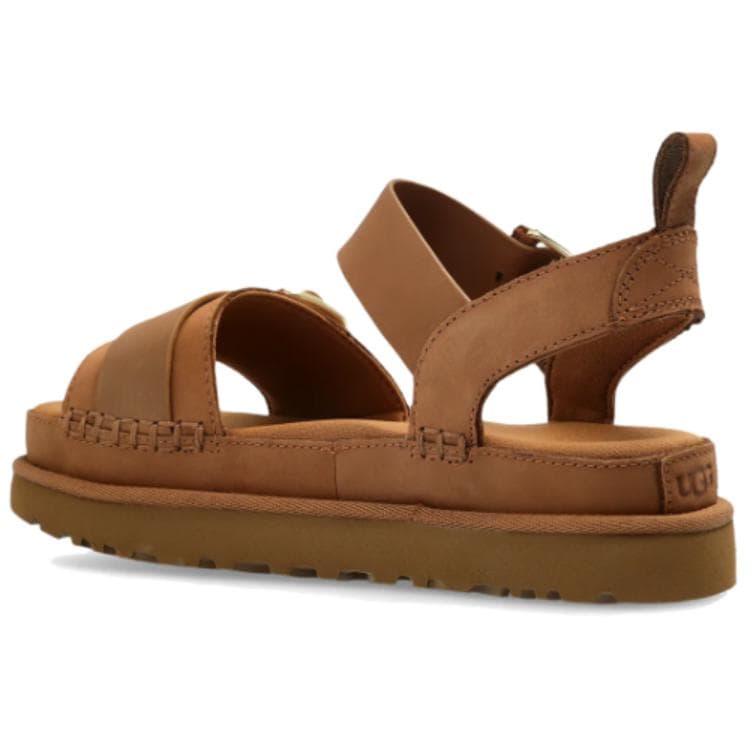 Шлёпанцы UGG GOLDENSTAR Villa one Шнурованные Сандалии Женские Коричневые - изображение 3