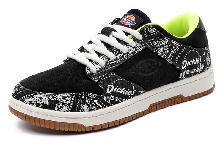 Кроссовки Dickies Трендовые Многоцветные Удобные Универсальные Низкие Кроссовки для Скейтбординга Мужские Черно-Белые - изображение 2