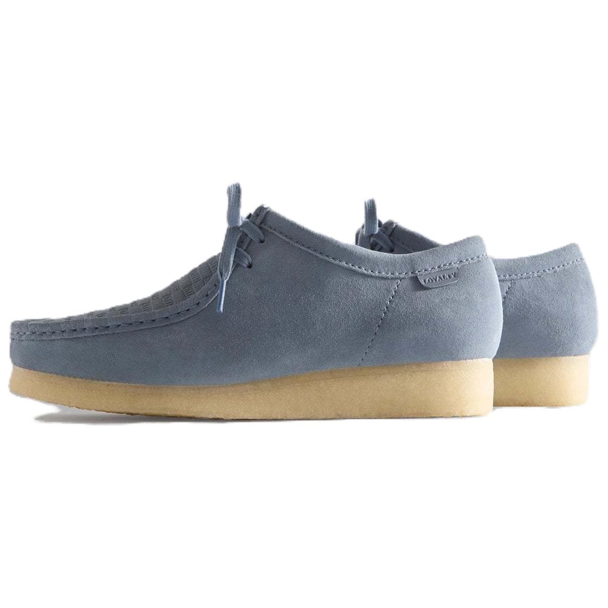 Кроссовки Kith x Clarks Originals WALLABEE Устойчивая к истиранию Низкая Повседневная Обувь Унисекс Синяя - изображение 4