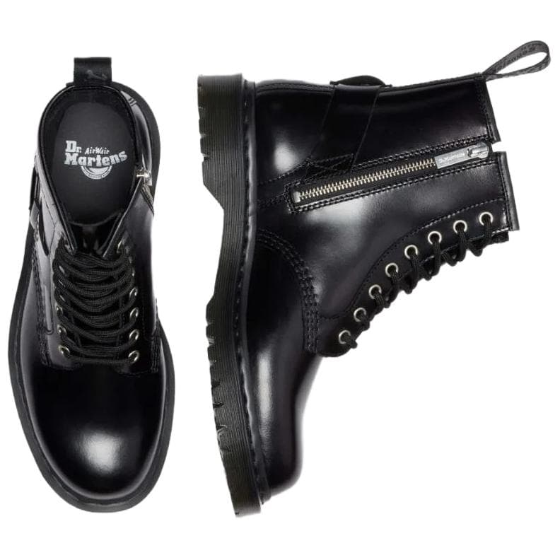 Ботинки Dr.Martens 1460 Harness Кожа Короткий Армейский Ботинок Унисекс Черный - изображение 5